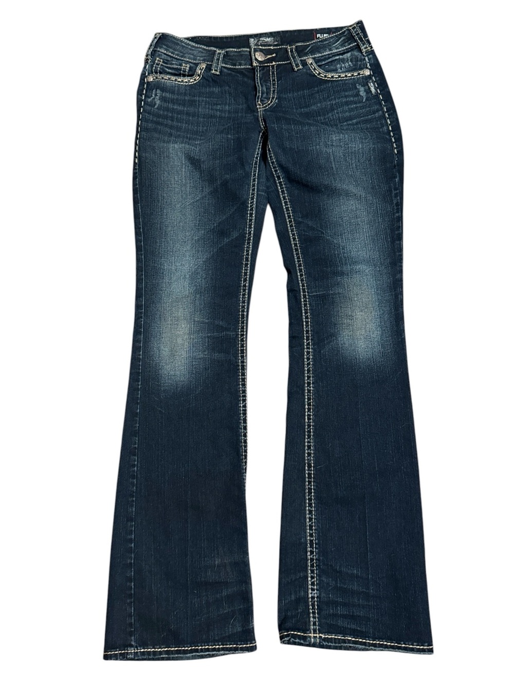 SILVER JEANS Aiko mid boot dark wash size 31